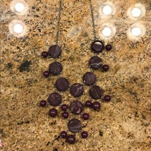 Dark purple bubble necklace